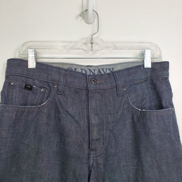 Old Navy Mens Button Fly Low Rise Loose Lined Jeans Size 31 X 30 - Picture 5 of 16